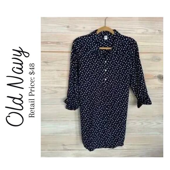 Old Navy Long Sleeve Shirt/ Tunic With Tie Back - Picture 1 of 7